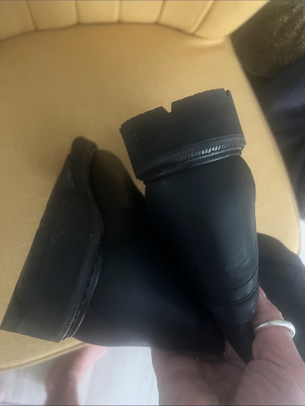 HAWX Men's Black Leather Work Boot - Durable Comfort - Picture 5 of 8